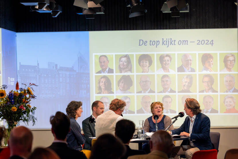 Boekpresentatie 'De top kijkt om'